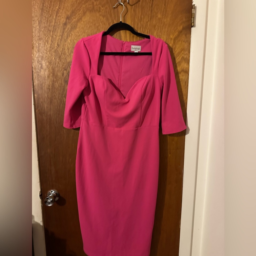 Pink 3/4 Sleeve Dress Size 12